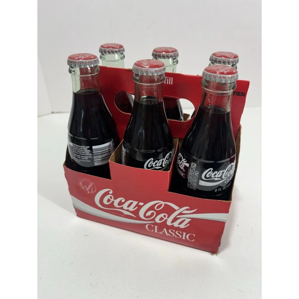 COCA COLA 6pk of 8oz. Bottles Decorative‎ collectible Coke bottles Vintage